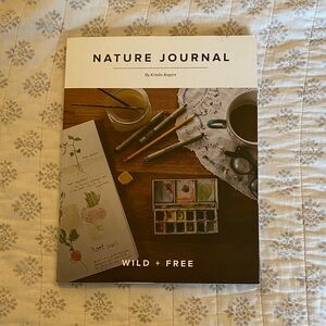 Nature Journal Wild + Free - Cream and Brown Illustrated Notebook
